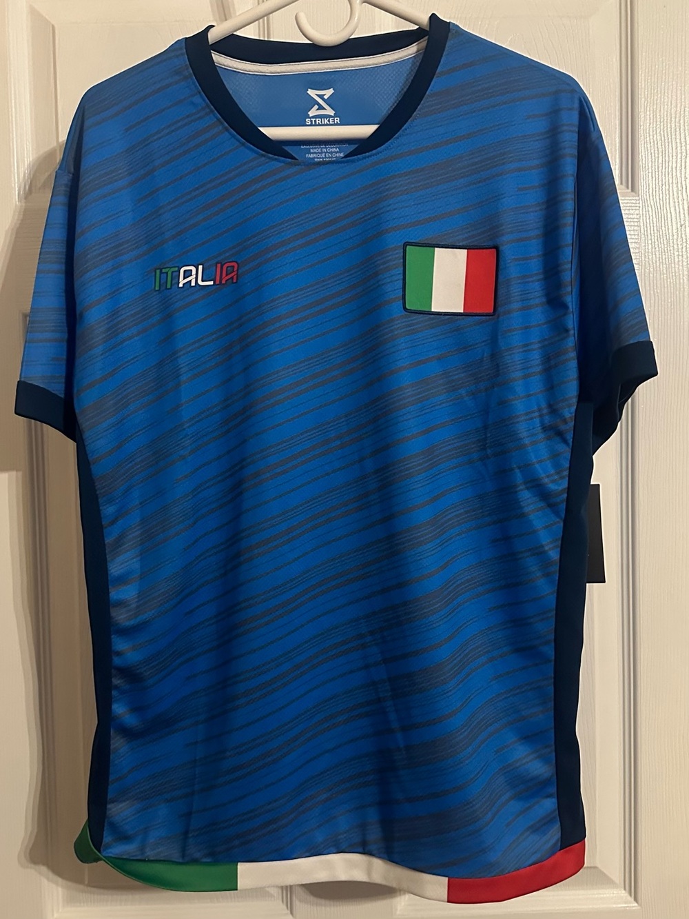 Italia Men's Blue Soccer Jersey